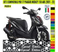 Kit Grafica adesivi decal compatibili con PIAGGIO MEDLEY 150 ABS -kit E- c.2168