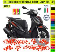 Kit Grafica adesivi decal compatibili con PIAGGIO MEDLEY 150 ABS -kit F- c.2169