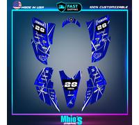 Kit grafica per Yamaha YFZ 450 2003-2008 - Adatto per decalcomanie Carb...