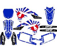 Kit grafica Ufo Akaishi per Yamaha Blu