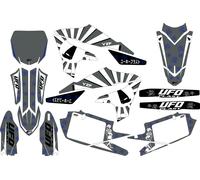 Kit grafica Ufo Akaishi per Yamaha Grigio YZ