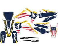 Kit grafica Ufo Patriot per Husqvarna Blu