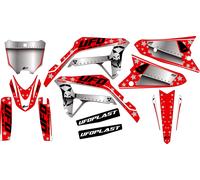 Kit grafica Ufo Stardust per Honda Rosso