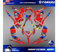 Kit grafica Yamaha Raptor 700 700R 2013 2018 2020 al 2023 decalcomanie...
