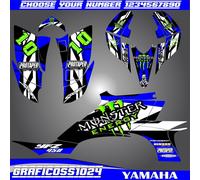 Kit grafica Yamaha YFZ 450 2003 2004 2005 2006 2007 2008 kit adesivi decalcom...
