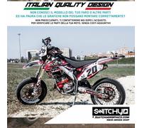Kit Grafiche Adesivi per HM 125 2T CRM CRE dal 2006 al 2018 crystal