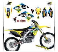 KIT GRAFICHE BLACKBIRD SUZUKI WORLD RESTYLE RMZ 250 2010 - 2018