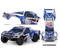 Kit Grafiche Carrozzeria RC Adesivo Per Camion Pro-Line Flo-Tek WARHAWK BLUE