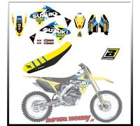KIT GRAFICHE + COPERTINA BLACKBIRD WORLD RESTYLE SUZUKI RMZ 250 10-18 8319R7