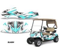 Kit Grafico Per Carrello Da Golf Adesivo Per EZ-GO TXT 14-20 Slash Teal