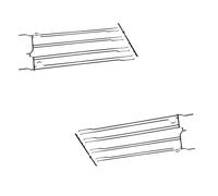 KIT Griglia telaio laterale destra E sinistra forno Smeg 848590801 848590802