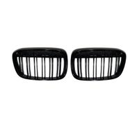 Kit Griglie Paraurti Anteriore Per BMW Per X1 Per F49 Per F48 2016 2017 2018 2019 2 Pezzi Paraurti Anteriore Rene Griglia Hood Grill Griglie Radiatore Sportive(Gloss Black Dual)