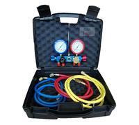KIT GRUPPI MANOMETRICI A 4 VIE CON MANOMETRO A BAGNO D'OLIO R410A/R32