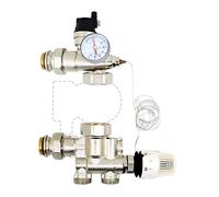 kit gruppo pompa riscaldamento di valvola sfogo aria sicurezza testa termostatica termostato - per collettore riscaldamento a pavimento pompa ricircolo acqua riscaldamento