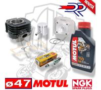 KIT GRUPPO TERMICO CILINDRO DR AC OLIO MOTUL 710 CANDELA MBK BOOSTER NG 50 2T