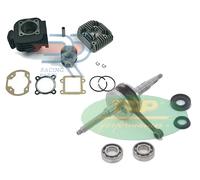KIT GRUPPO TERMICO DR 70cc ALBERO MOTORE CUSCINETTI TOP PER APRILIA AMICO 50 2T