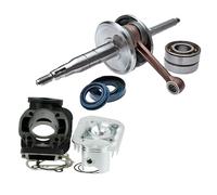 KIT GRUPPO TERMICO DR 70cc + ALBERO MOTORE TOP PER MINARELLI VERTICALE MBK BOOSTER SPIRIT 50 BW'S