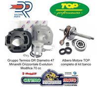 Kit Gruppo Termico DR Albero Motore TOP 70 cc APRILIA SR WWW 50 2T Minarelli