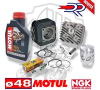 KIT GRUPPO TERMICO DR + OLIO + CANDELA Piaggio Aprilia Sport City One 2T 50 2T