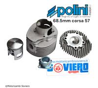 Kit Gruppo Termico Polini d.68.5 Alluminio corsa 57 Vespa PX 200