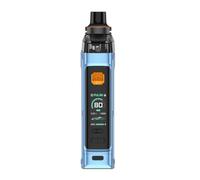 Kit GS Va-poresso 80 W (Blu) 5 ML Cartuccia G Pod DTL Adatta Resistenza GTX Coil 0,15Ω/0,3Ω E-Cigarette Mode PULSE/ECO/SMART Batteria 18650 [Batteria esclusa] Originale - No Nicotine