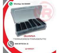 Kit Guaina Termorestringente Nera Da 1,5-2,5-4-6-8-10mm 160 Pezzi Da 10cm