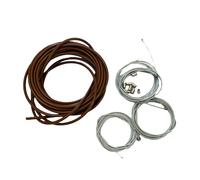 KIT GUAINE MARRONE + CAVI + BUSSOLE PER PIAGGIO CIAO SI BRAVO BOXER GRILLO BOSS