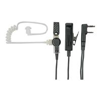 Kit guardia del corpo KHS-8BL con microfono per Kenwood Auricolare con microfono e PTT per ricetrasmittenti Kenwood 2 pin.
