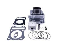 Kit guarnizione cilindro pistone 57 mm perno 14 mm compatibile con motore GS125 GN125 EN125 GZ125 DR125 TU125 125cc 157FMI K157FMI(Euro II (silver))