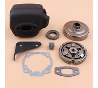 Kit guarnizione corona pignone tamburo frizione scarico da 3/8" adatto for motoseghe a gas HUS 51, 55, 55. Ricambi.