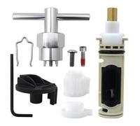 Kit Guarnizione Doccia Nero Opaco per Valvole 2510 2520 2570 2590 con Scarico Ra