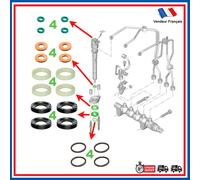 Kit Guarnizione Iniettori Equivalente A 1609848080 1609848280 198185 198299