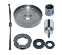 Kit guarnizione olio filtro tamburo pignone frizione .325 7T adatto for motoseghe 4500 5200 5800 45cc 52cc 58cc