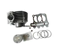 Kit guarnizione pistone cilindro Big Bore Racing 57,4 mm compatibile con scooter GY6125 GY6150 125 cc 150 cc 152QMI 157QMJ 4T