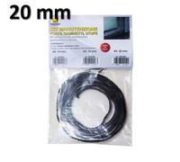Kit guarnizione vetro stufa pellet camino 20 x 3 mm 2,5 mt. nastro autoadesivo