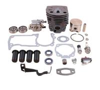Kit guarnizioni asta starter cilindro pistone AV buffer per | 46MM per carburatore con tappo valore di rilascio compressione motosega 55 51
