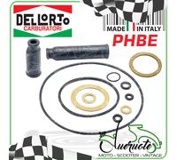 KIT GUARNIZIONI CARBURATORE DELL'ORTO PER REVISIONE PHBE 30 32 34 36 38 DELLORTO
