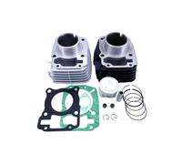 Kit guarnizioni cilindro pistone 52,4 mm compatibile con CBF125 CB125F XR125L GLR125 CARGO125 GR125 CGR125 WH1258 125cc(52.4mm 125cc Silver)