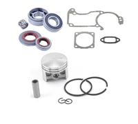 Kit guarnizioni for cuscinetti a sfera, albero motore, pistone, guarnizione dell'olio, 42 mm, 44 mm, 44,7 mm, adatti for MS260 026 024 MS240 024AV, motosega.(44mm Pisoton)
