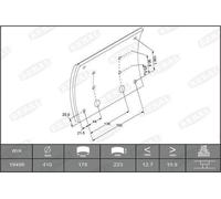 Kit guarnizioni freno, freno a tamburo BERAL KBL19496.9-1575 per F9 9.51 1983-