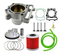 Kit guarnizioni pistone cilindro valvola biella moto STD 77mm compatibile con Kawasak KX250F KXF250 KX 250F 2009-2016(A Set)