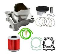 Kit guarnizioni pistone cilindro valvola biella moto STD 77mm compatibile con Kawasak KX250F KXF250 KX 250F 2009-2016(Cylinder Kit)