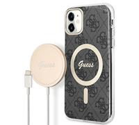 Kit Guess 4G Print MagSafe per iPhone 11, nero - Nouvo