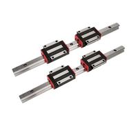 Kit guida lineare quadrata HGR35 da 1550 mm a 20500 mm 2 * Guide lineari 4 * Cursore lineare 4 pezzi Ingrassatore(HGW35CC,1800mm)