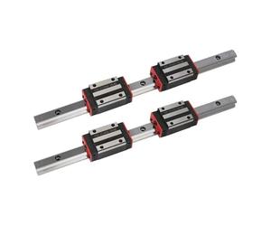 Kit guida lineare quadrata HGR35 da 300 mm a 900 mm 2 * Guide lineari 4 * Cursore lineare 4 pezzi Ingrassatore(HGH35CA,350mm)