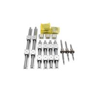 Kit guida lineare R16/R20 + 3 viti a sfere SFU1605 + BK/BF12 + alloggiamento chiocciola + giunto + blocco R SBRUU(300 600 1000 SBR16)