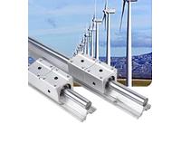 Kit guida lineare SBR ad alta precisione - Asse ottico cilindrico con supporto in alluminio for tavolo da sega for la lavorazione del legno(SBR25 0.5meter)
