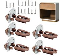 Kit guida per cassetti - Fermaporta per cassetti sotto piano | Guide per binari per pezzi di ricambio per cassetti non cabina, tavolo da buffet, armadi da cucina retrò