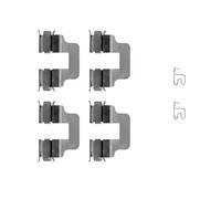 Set di accessori, pastiglia del freno a disco QUICK BRAKE 109-1245