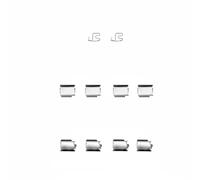 DELPHI LX0343 Kit accessori, pastiglia freno
